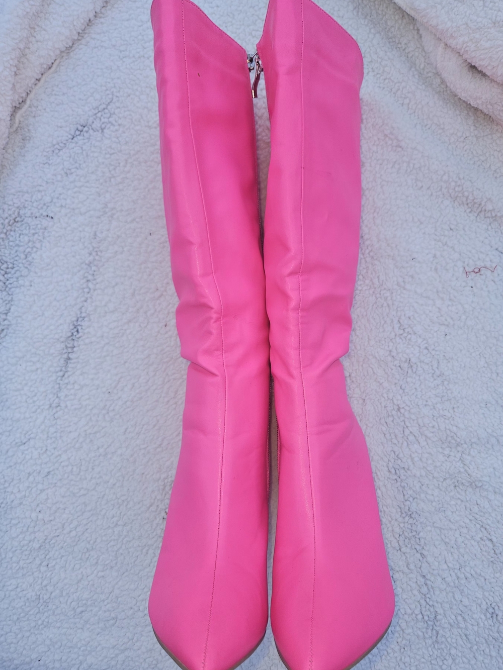 Women’s Pink High Knee Fashion Boots
